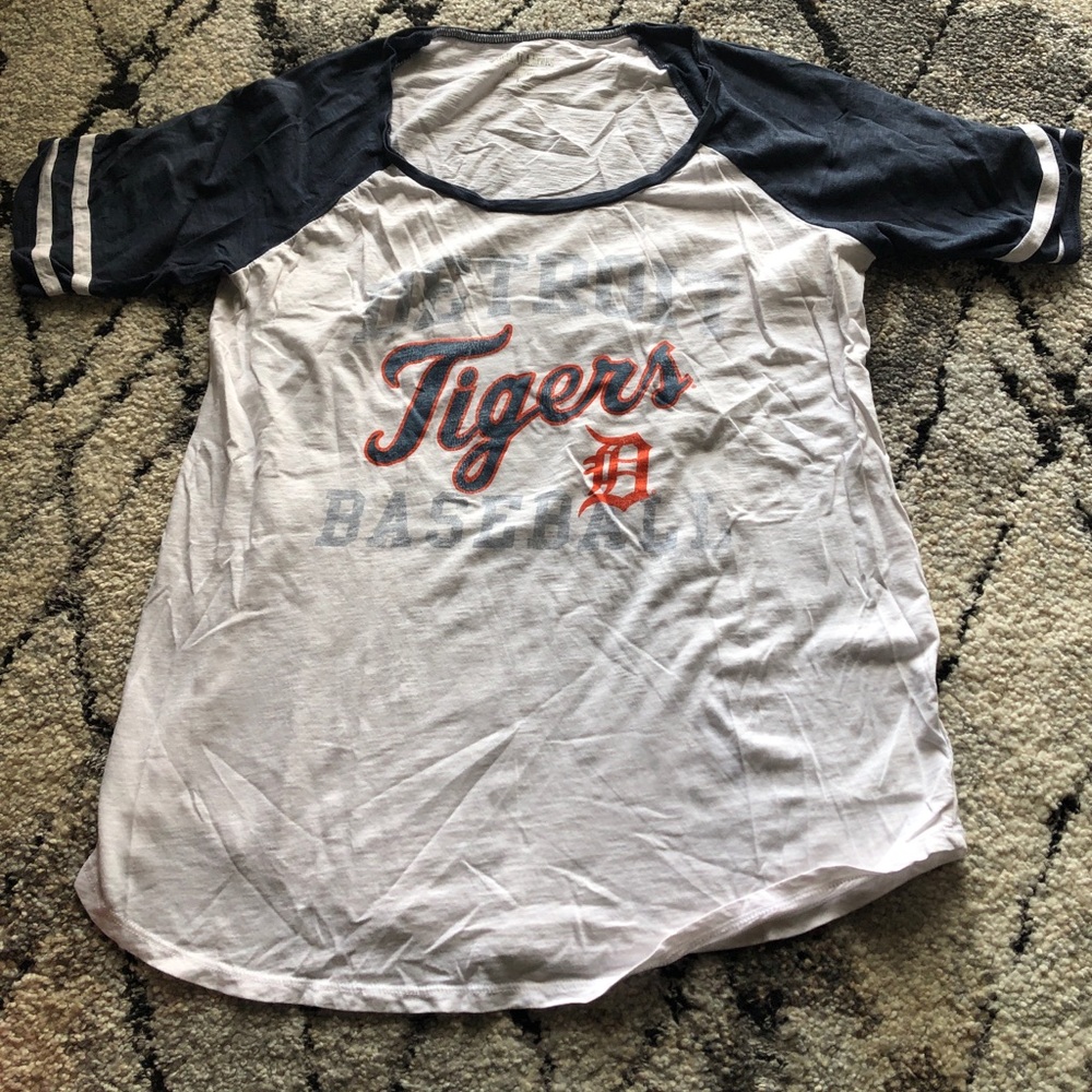 Detroit Tigers maternity baseball Tee